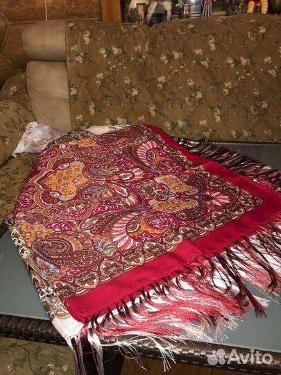Павлопосадский платок шерсть