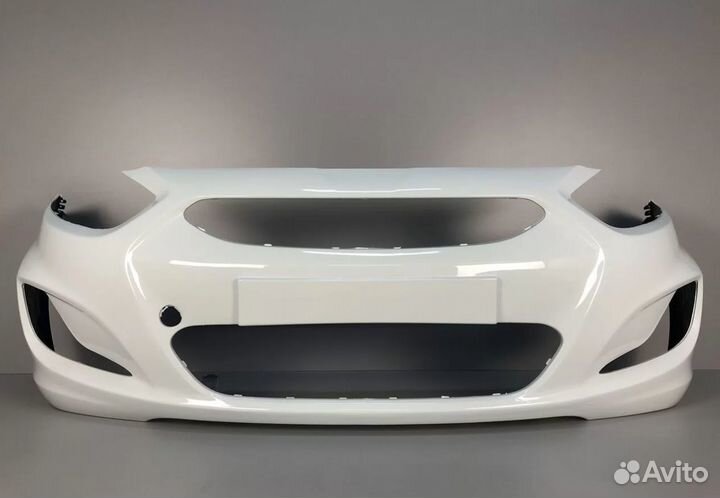 Бампер передний Hyundai Solaris 10г- В цвет