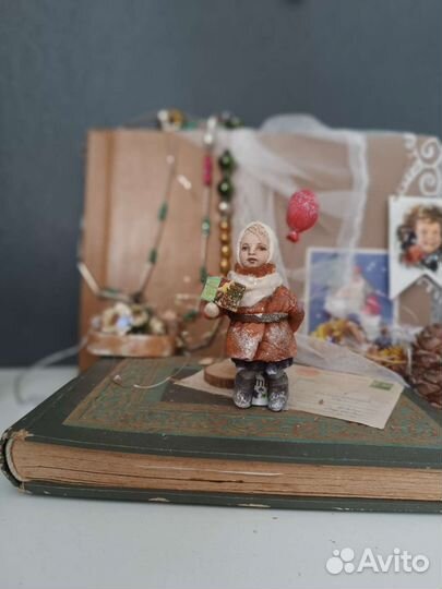 Ватные елочные игрушки СССР