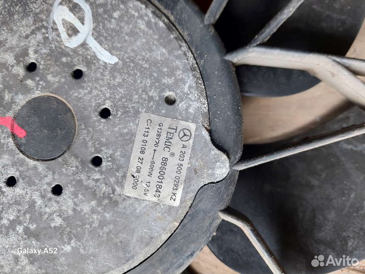 Вентилятор охлаждения mercedes C203 мерседес C203