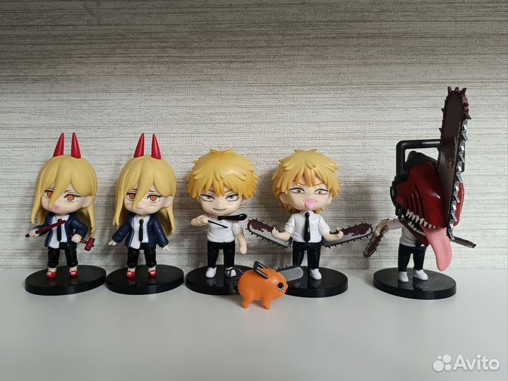 Фигурки аниме человек бензопила