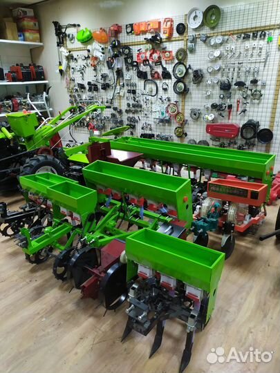 Сеялка для зерна/люцерны 2 ряд. на мотоблок