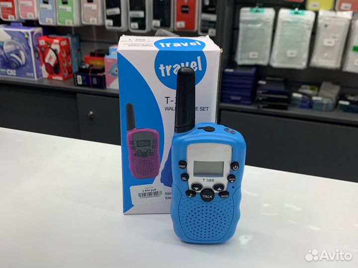 Рация T388 черный+синий