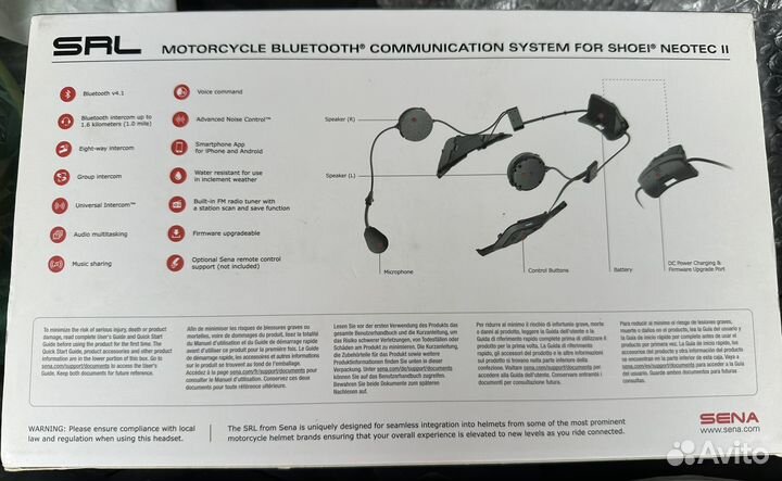 Мото гарнитура sena Для Shoei neotec 2