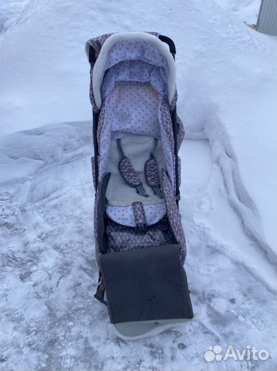 Детские санки коляска