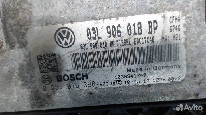 Блок управления двигателем Skoda Yeti, 2010