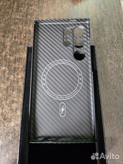 Карбоновый чехол s24 ultra