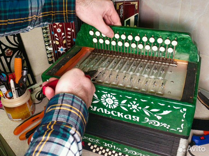 Ремонт гармони настройка баяна и аккордеона