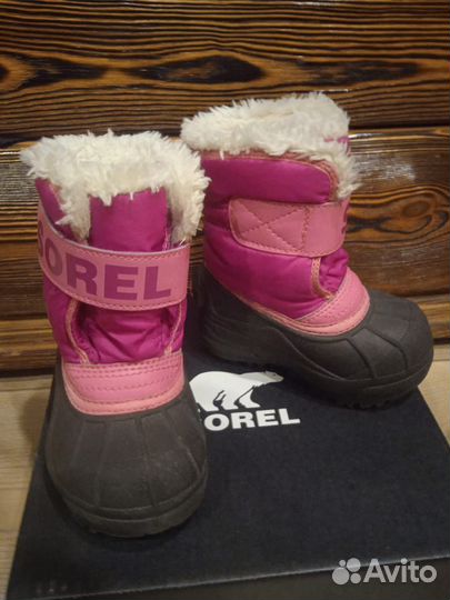 Детские зимние сапоги sorel 23 размер