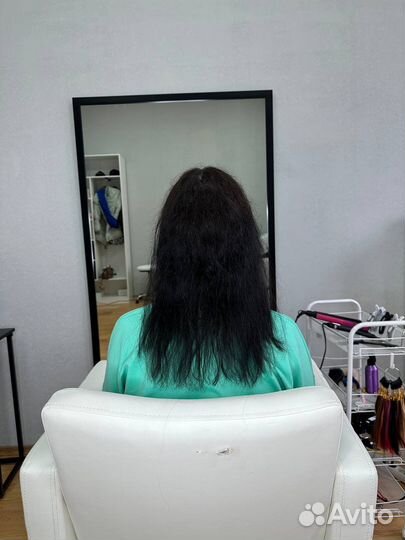 Коррекция наращённых волос