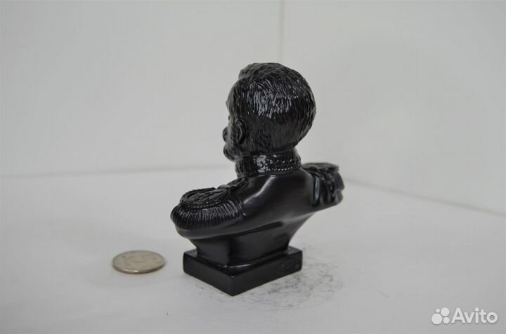 Бюст Николай 2 в параде чугун