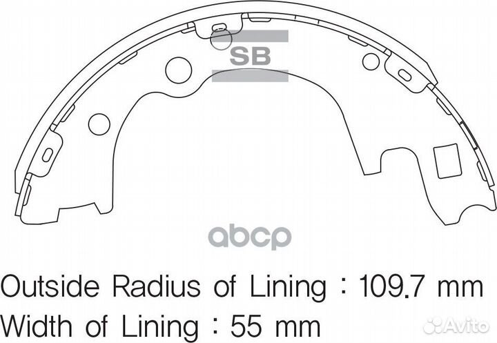 Колодки тормозные hyundai porter II/H-100 бараб