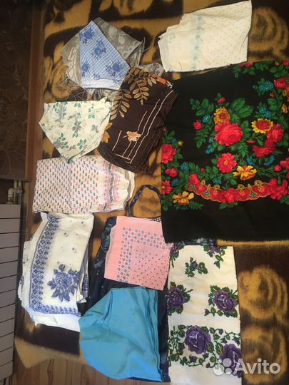 Платки хлопок и шерстяные