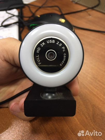 Веб-камера 2к usb с подсветкой