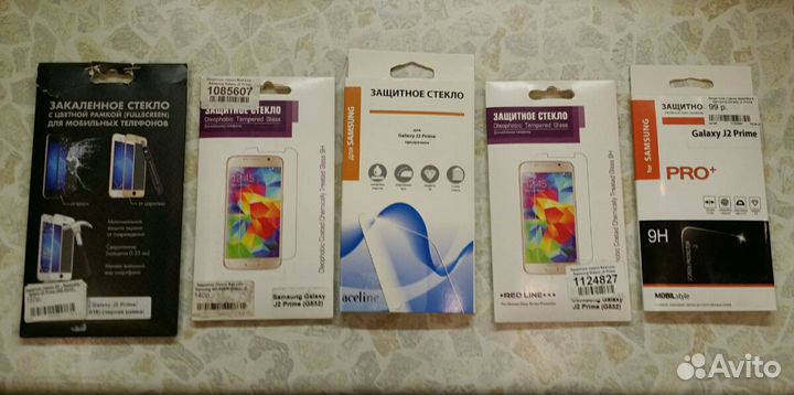 Стекла защитные на Samsung Galaxy J2 Prime