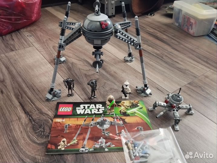 Lego star wars 75016 самонаводящийся дроид-паук