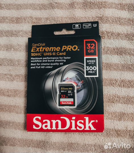 Карта памяти SanDisk sdhc 32GB Extreme Pro