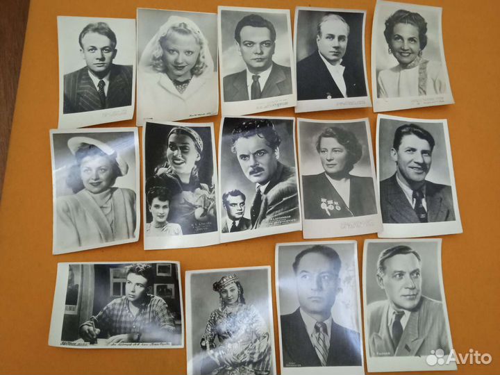 Коллекция фото актёров, фото-открытки, 50е годы