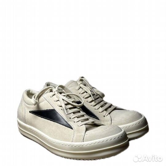 Rick Owens Vans Strobe Vintage White Low Sneakers