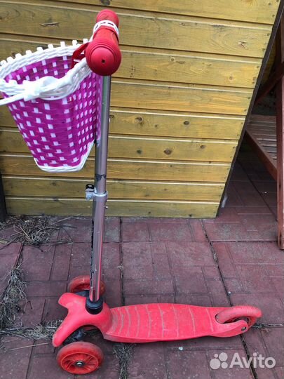 Самокат детский трехколесный бу