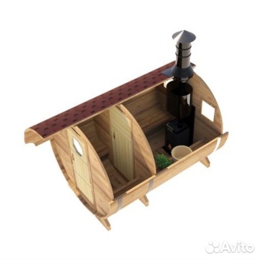 Круглая Баня бочка 