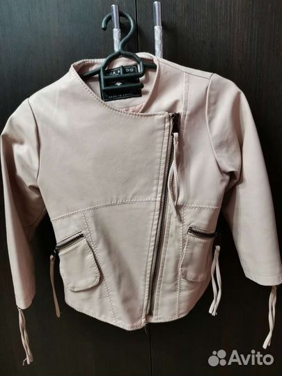 Кожаная куртка для девочки