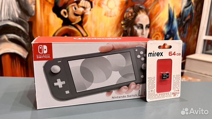 Nintendo Switch Lite Прошитая Чип + Стекло (Новая)