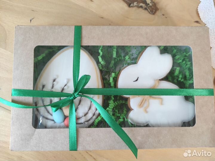 Пряники пасхальные и топперы для кулича