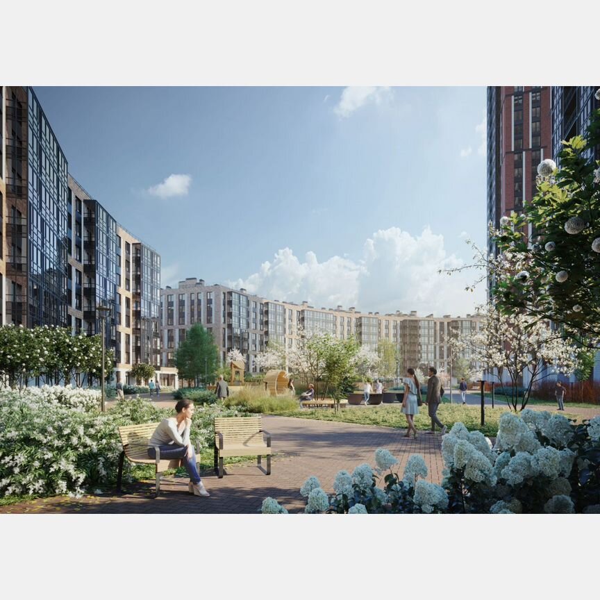 2-к. квартира, 68,8 м², 2/25 эт.