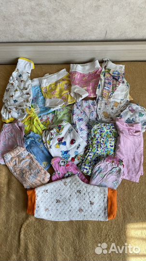 Пакет вещей для девочки до года