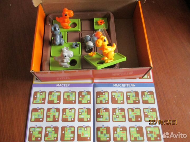 Настольная игра - головоломка Умные динозаврики