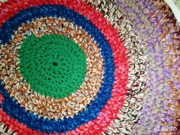 Коврики вязаные из толстой нити