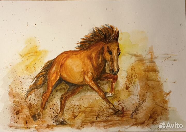 Картины, Акварель, А4