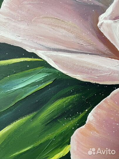 Картина пион 80*80