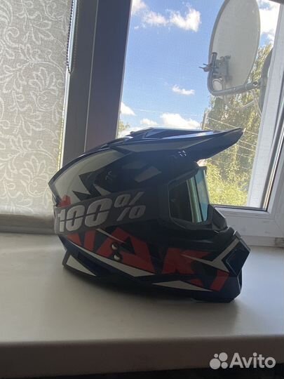 Шлем для мотоцикла Ataki jk801 с очками 100