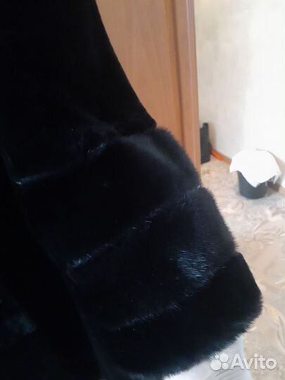 Шуба мутоновая с норкой