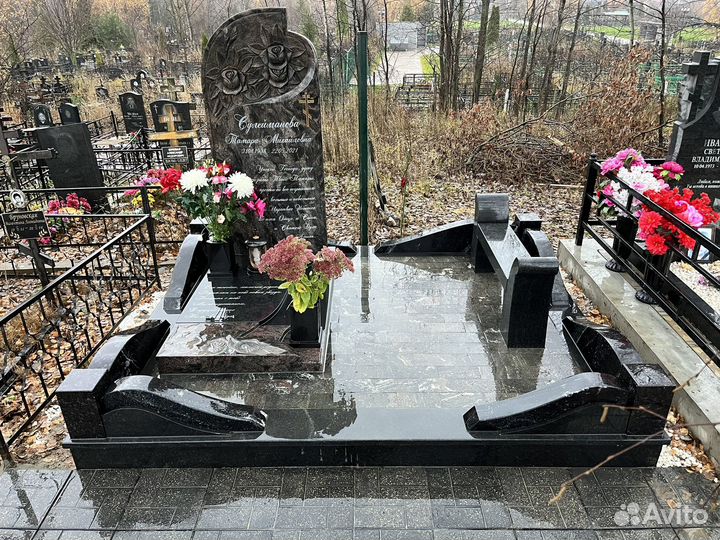 Памятники из гранита, благоустройство могил