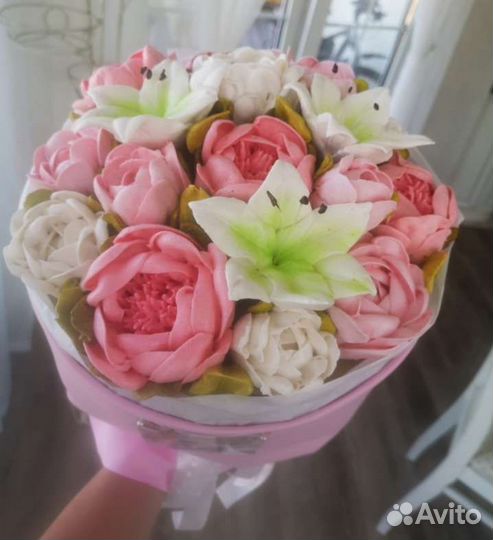 Сладкие букеты из зефира