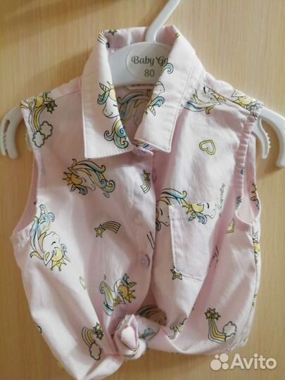 Рубашка для девочки 86 92