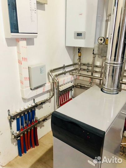 Монтаж отопления и водоснабжения в частном доме