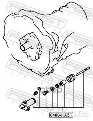 Цилиндр сцепления рабочий mitsubishi pajero/CHA