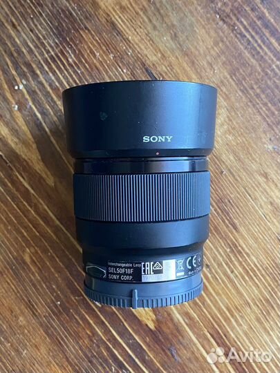 Объектив sony fe 50 mm 1.8