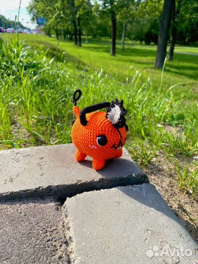 Почита Chainsaw man Вязаные игрушки