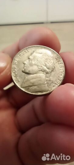 Монета 5 центов с браком 1991 года