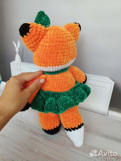 Лисичка, игрушка ручной работы, Лисёнок, лиса