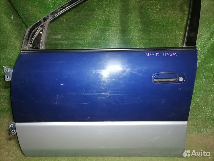 Дверь передняя левая Toyota Ipsum SXM10 Пустая