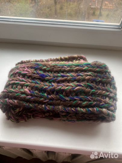 Шарф многоцветный длинный