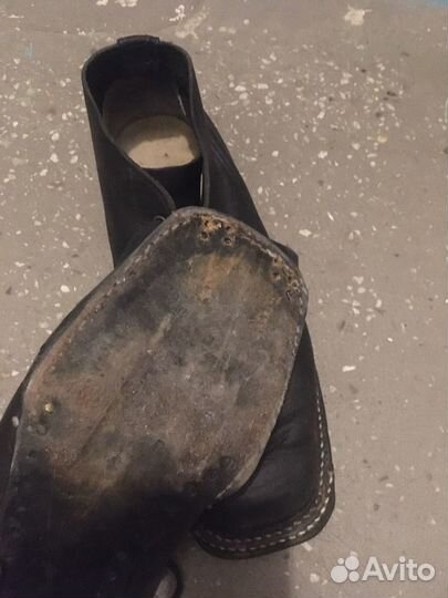 Ботинки лыжные Клин (советские кожаные)