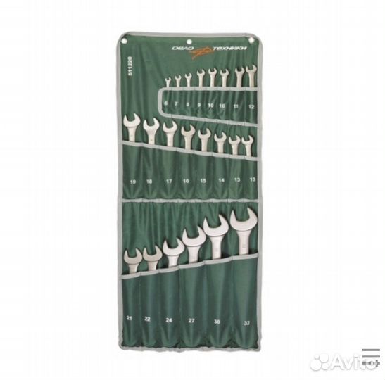 Набор комбинированных ключей 22 предмета. 6-32мм