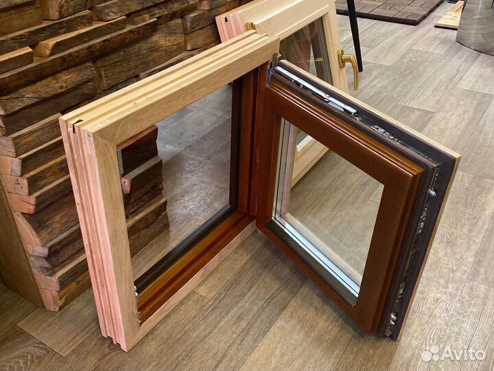 Окно для бани финское деревянное Липа Дуб